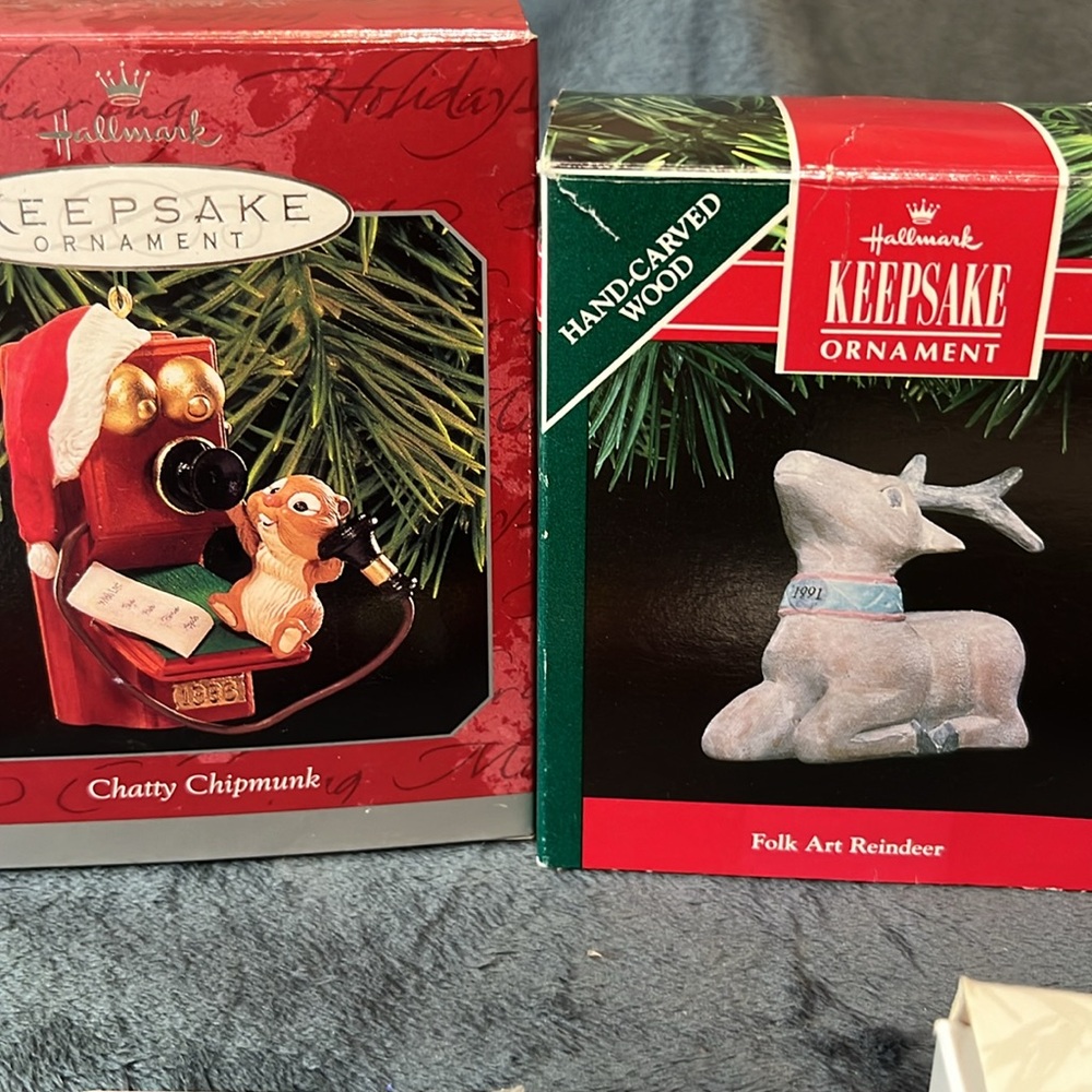 VINTAGE HALLMARK KEEPSAKE ORNAMENTS LOT OF 7 all 1990’s   #2 - Picture 2 of 7
